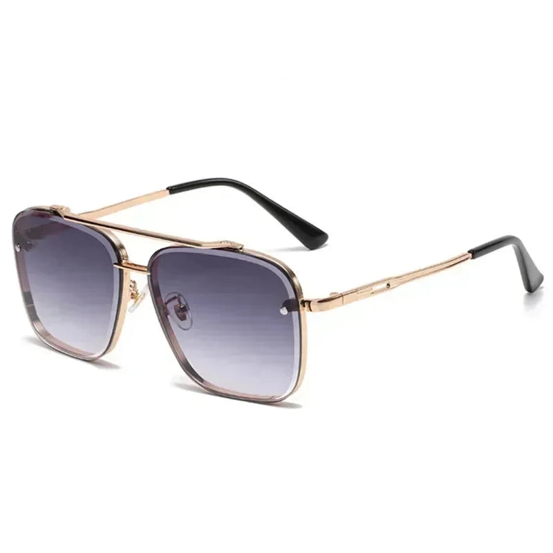 Leichte Herren Sonnenbrille – quadratischer Pilotenstil, UV400 Schutz, für den Alltag 13