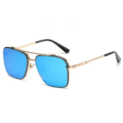 Leichte Herren Sonnenbrille – quadratischer Pilotenstil, UV400 Schutz, für den Alltag 7