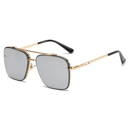 Leichte Herren Sonnenbrille – quadratischer Pilotenstil, UV400 Schutz, für den Alltag 8