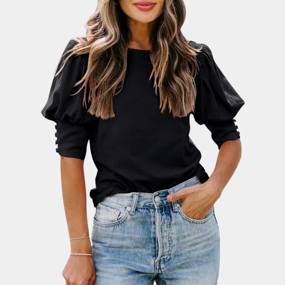 Leichte und bequeme Damenbluse – lockerer Schnitt, atmungsaktive Baumwolle, für den Alltag 1