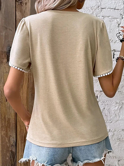 Leichte und luftige Damenbluse – lockere Passform, Baumwolle, für den Sommer 2