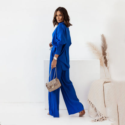 Leichtes & gemütliches Damen-Casual-Set – langärmlig, luftige Baumwolle, für Sommeraktivitäten 2