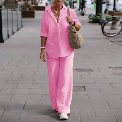Leichtes & vielseitiges Damen-Leinen-Set – elegantes Design, 100% Leinen, für jeden Anlass 5