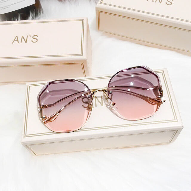 Leichtgewichtige Damen Sonnenbrille – randloses Design, Metall, für Sommer 2025 2