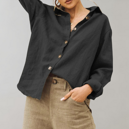 Lightweight & Flattering women’s blouse – breathable cotton, for summer outings 0