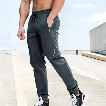 Lightweight men's athletic pants – relaxed fit, stretchy fabric, for summer activities 5