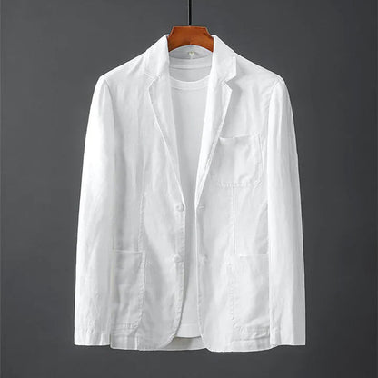 Lightweight men's blazer jacket – breathable fabric, for casual and formal occasions 3