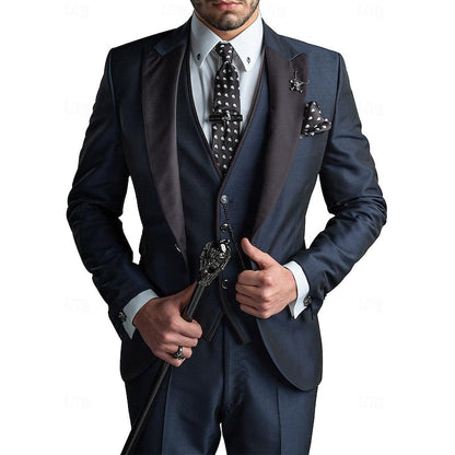 Lightweight men's linen suit set – tailored blazer, vest, trousers, for business and wedding events 4