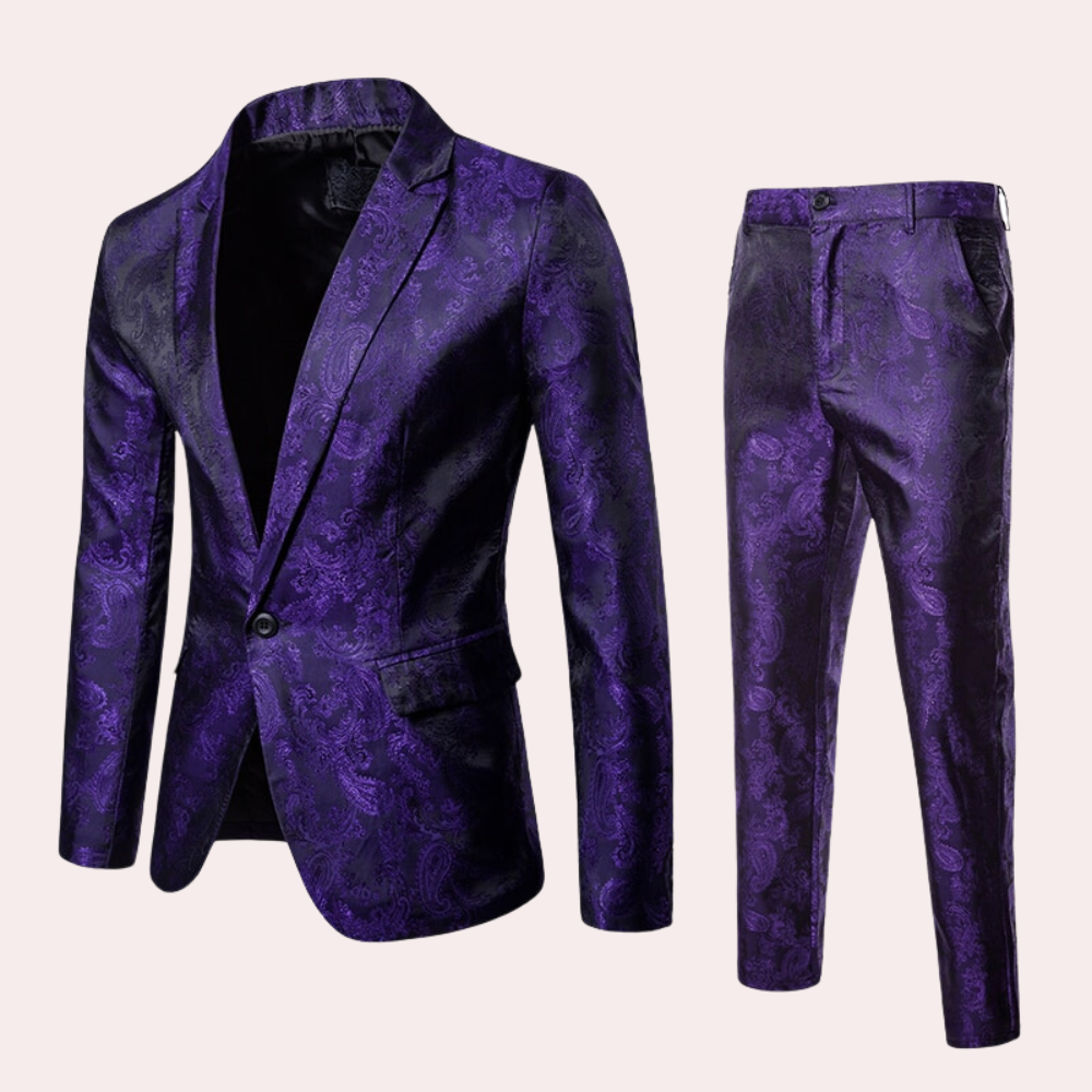 Lightweight men's suit – tailored blazer and trousers, breathable fabric, for formal occasions 1