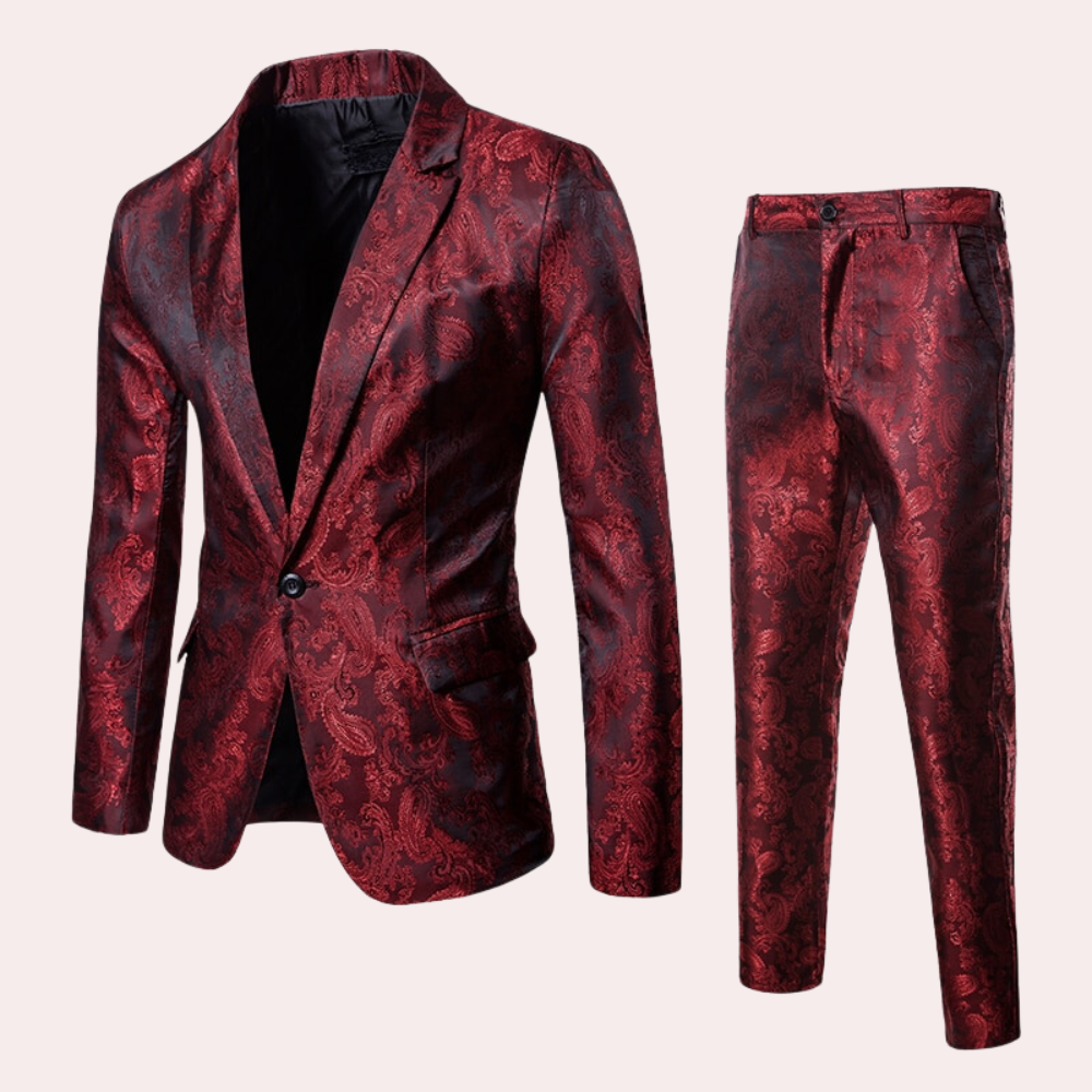 Lightweight men's suit – tailored blazer and trousers, breathable fabric, for formal occasions 2