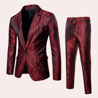 Lightweight men's suit – tailored blazer and trousers, breathable fabric, for formal occasions 2