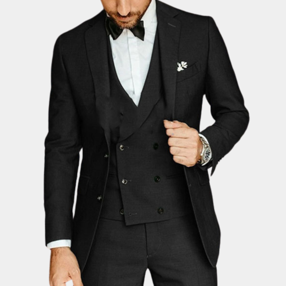 Lightweight men's suit – tailored fit, high-quality fabric, for summer weddings 0