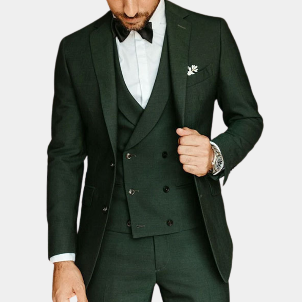 Lightweight men's suit – tailored fit, high-quality fabric, for summer weddings 3