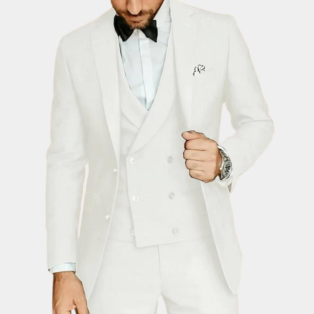 Lightweight men's suit – tailored fit, high-quality fabric, for summer weddings 4