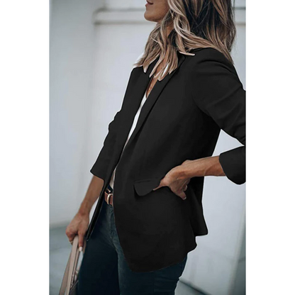 Lightweight women's blazer – tailored fit, durable fabric, for formal and casual occasions 12