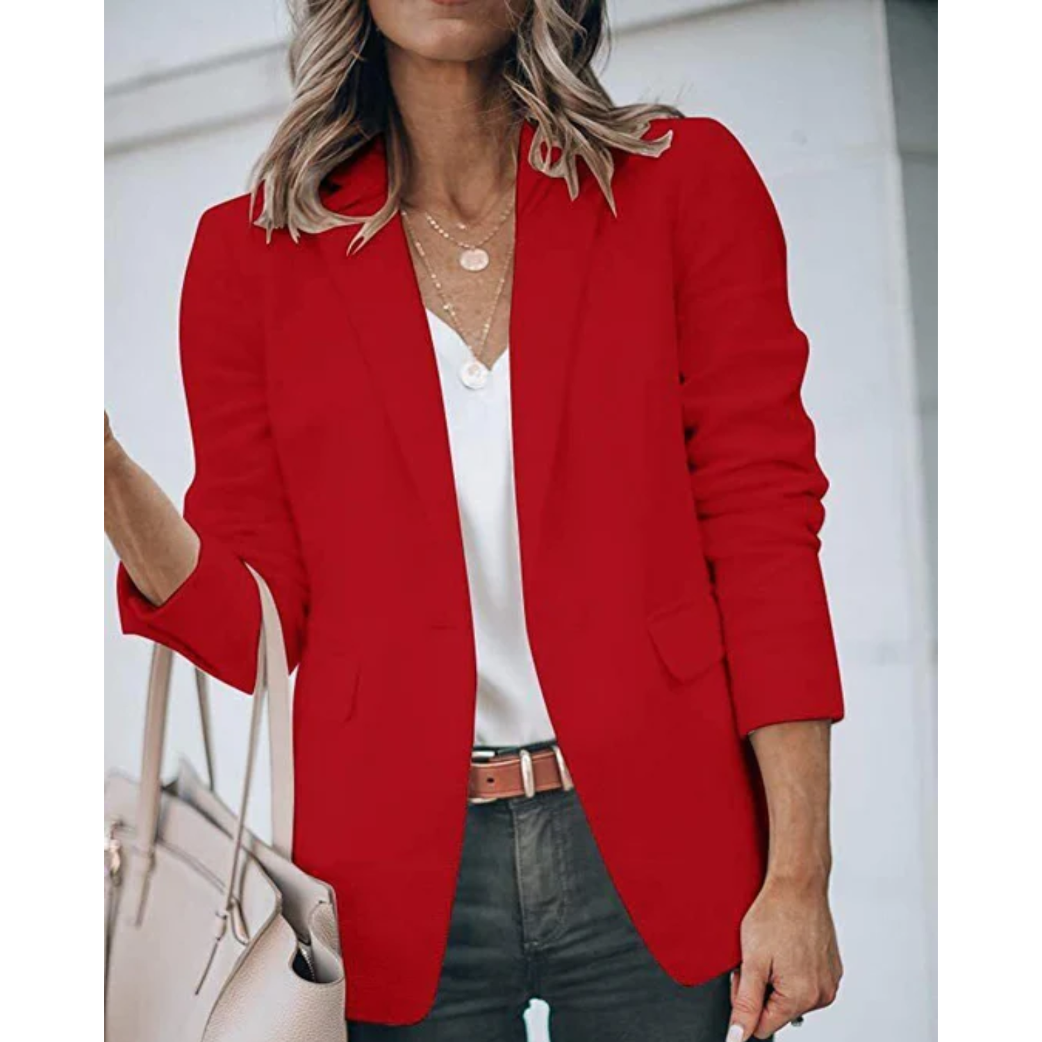 Lightweight women's blazer – tailored fit, durable fabric, for formal and casual occasions 7