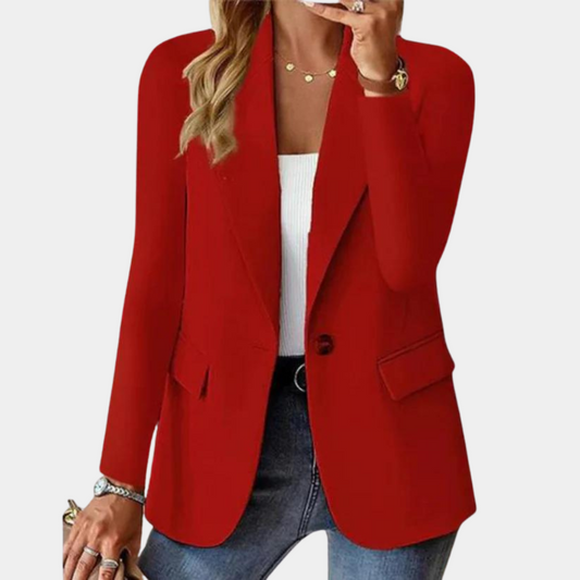 Lightweight women's blazer – tailored fit, high-quality fabric, for casual outings 0