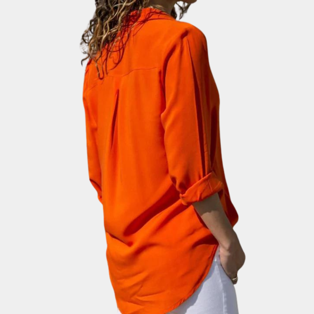 Lightweight women’s blouse – breathable cotton, for casual and formal occasions 1