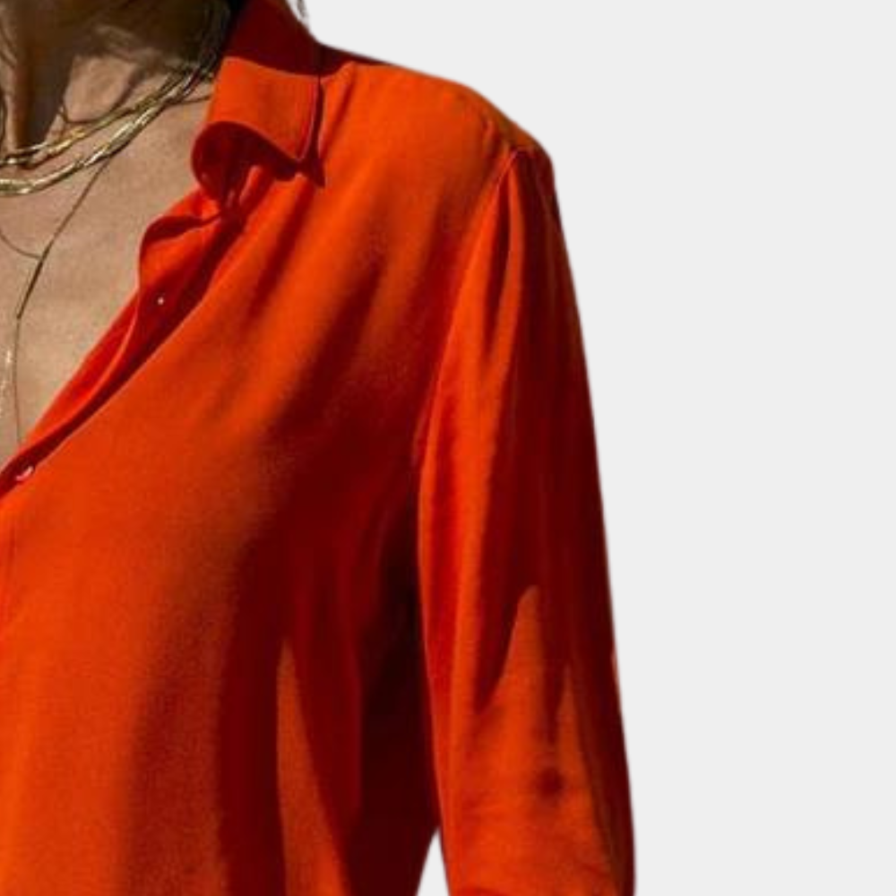 Lightweight women’s blouse – breathable cotton, for casual and formal occasions 2