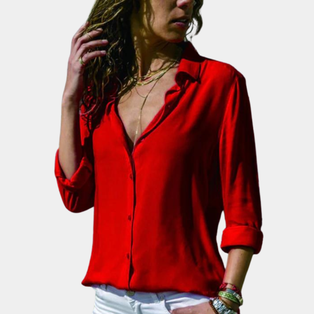 Lightweight women’s blouse – breathable cotton, for casual and formal occasions 5