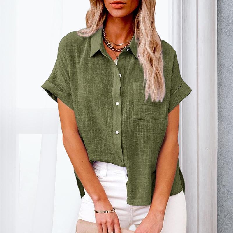 Lightweight women's blouse – relaxed fit, breathable fabric, for summer outings 9