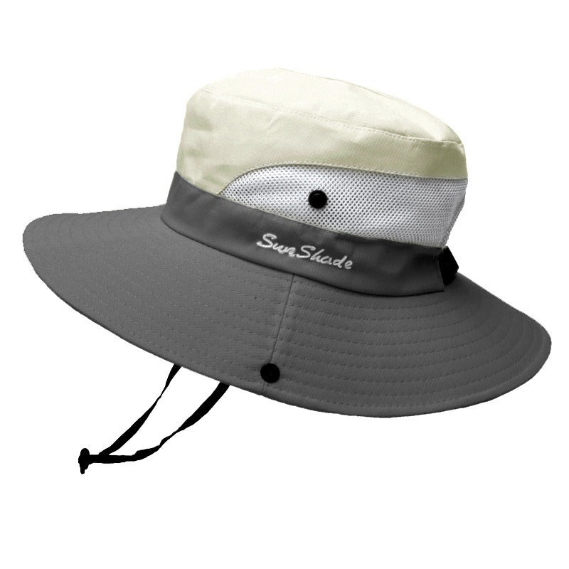 Lightweight women's sun hat – wide brim design, UV protection, for beach and outdoor activities 13