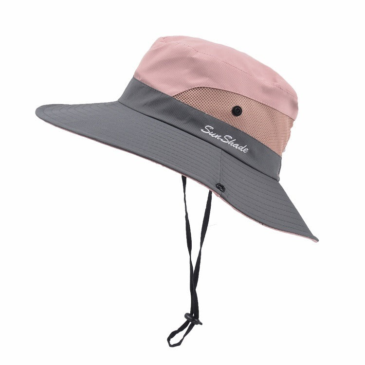 Lightweight women's sun hat – wide brim design, UV protection, for beach and outdoor activities 6