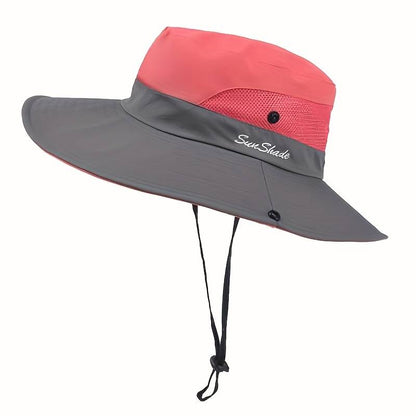 Lightweight women's sun hat – wide brim design, UV protection, for beach and outdoor activities 7