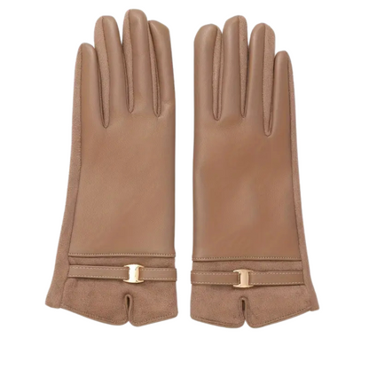 Waterproof Women’s Gloves - Slim Faux Leather, Lined