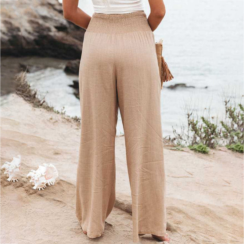 Luftige Damen-Tropenhose – atmungsaktives Material, elastischer Bund, für Freizeit und Urlaub 2