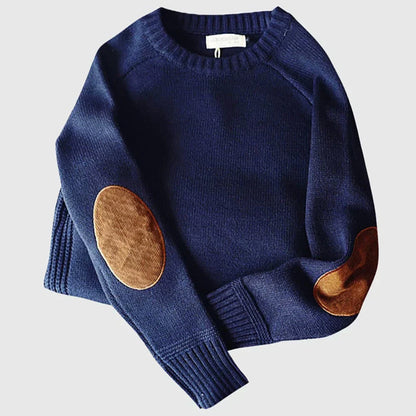 Warm Classic Men's Sweater - Crewneck, Chunky Knit Layering