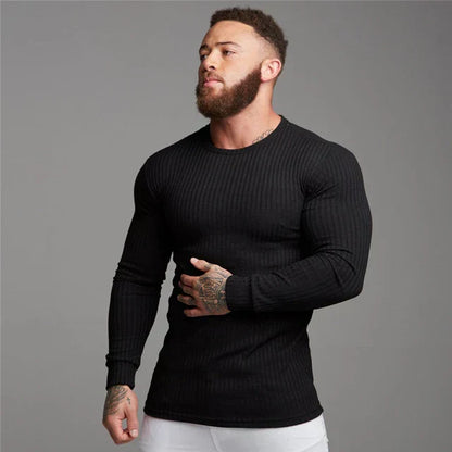 Soft Classic Men's Sweater - Fitted Ribbed Cashmere