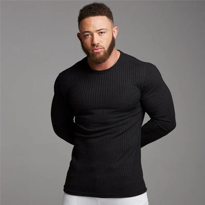 Soft Classic Men's Sweater - Fitted Ribbed Cashmere