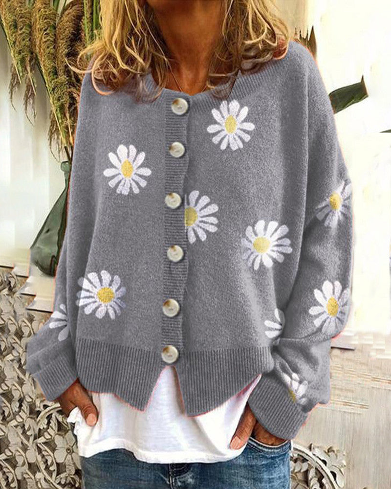 Weicher Damen-Cardigan – Lockerer Boxy-Schnitt, Strick, Für den Frühling