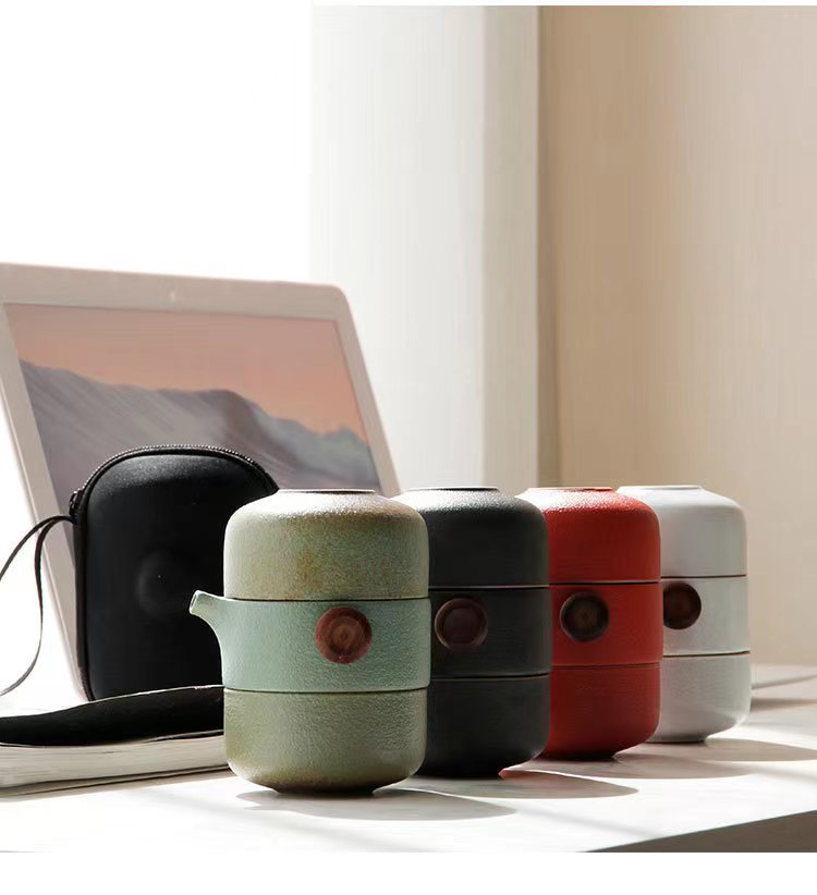 Porcelain Portable Travel Tea Set Kung Fu Teaware Handmade