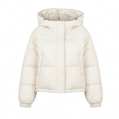 Lightweight Women Puffer Coat - Boxy Cotton Fill, Layering