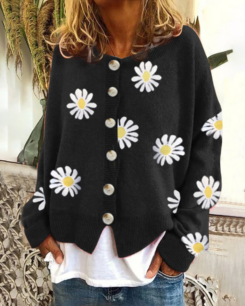 Weicher Damen-Cardigan – Lockerer Boxy-Schnitt, Strick, Für den Frühling