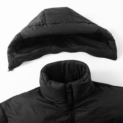 Isolerende herre dunjakke - boxy hofte, polyester, vinter