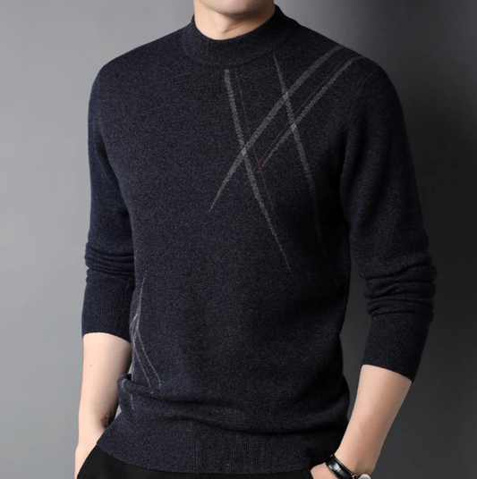 Soft Classic Men’s Crew Sweater – Slim Fit, Wool, Everyday