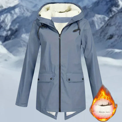 Waterproof Cozy Women’s Jacket – Fleece Lined Parka Coat