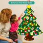 Felt Christmas Tree with Fairy Lights - Fun Holiday Decor for Kids, Sensory Development Toy