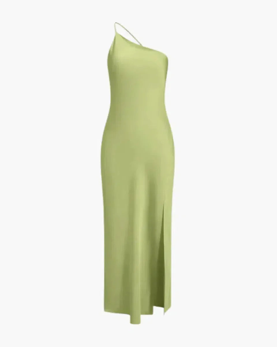 Variant image for Layered Maxi Dress for Women with Crisscross Straps and Flowing Skirt in Vibrant Yellow for Summer Events-9