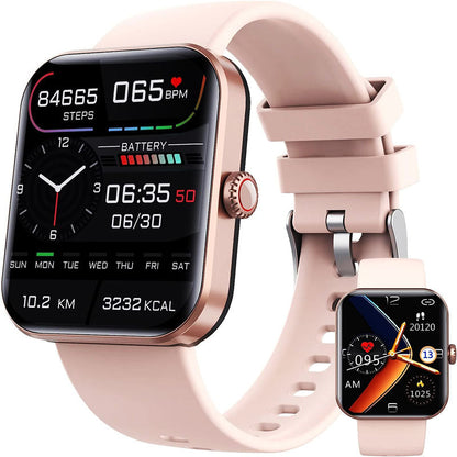 2025 Health Smartwatch BP+ECG+HRV+BG Monitor with SpO2, Heart Rate, Sleep & Fitness Tracking