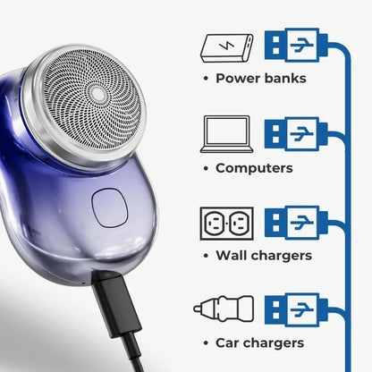 Elektrischer Reise-Rasierer USB Taschen-Mini-Trimmer Leichtgewicht