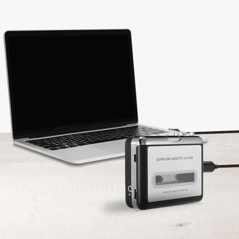 Kassette til USB-konverter bærbar bånddigitalisator MP3