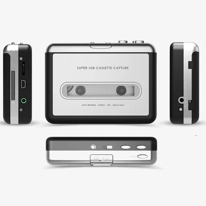 Kassette til USB-konverter bærbar bånddigitalisator MP3