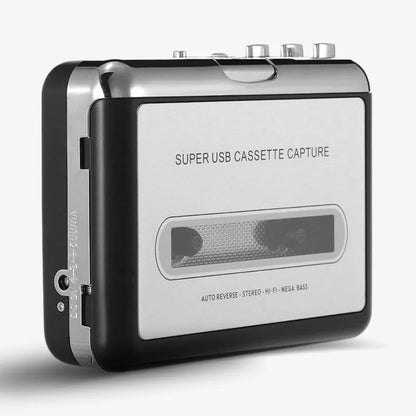 Kassette til USB-konverter bærbar bånddigitalisator MP3