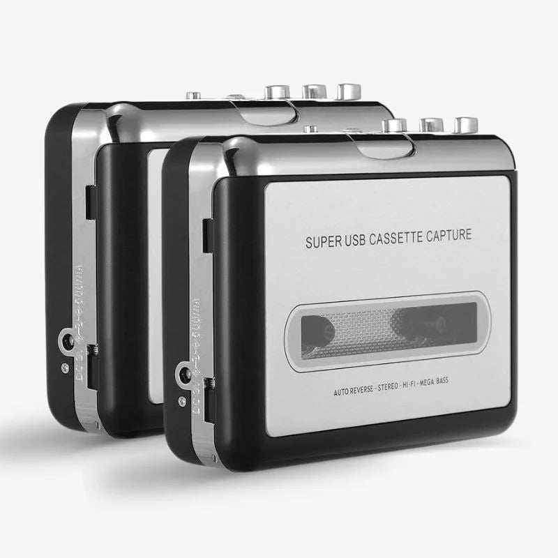 Kassette til USB-konverter bærbar bånddigitalisator MP3