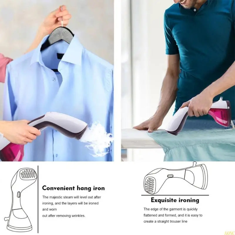 Powerful Handheld Clothes Steamer with 220ml Water Tank and Stainless Steel Panel for Quick Touch-Ups 4