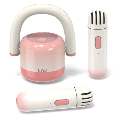 Karaoke Machine Mini Bluetooth Speaker With 2 Wireless Microphones, Holiday Gift 2025 Family Party Fun